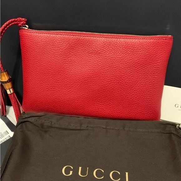 Auth. Gucci Bamboo tassel pouch - Picture 8 of 9